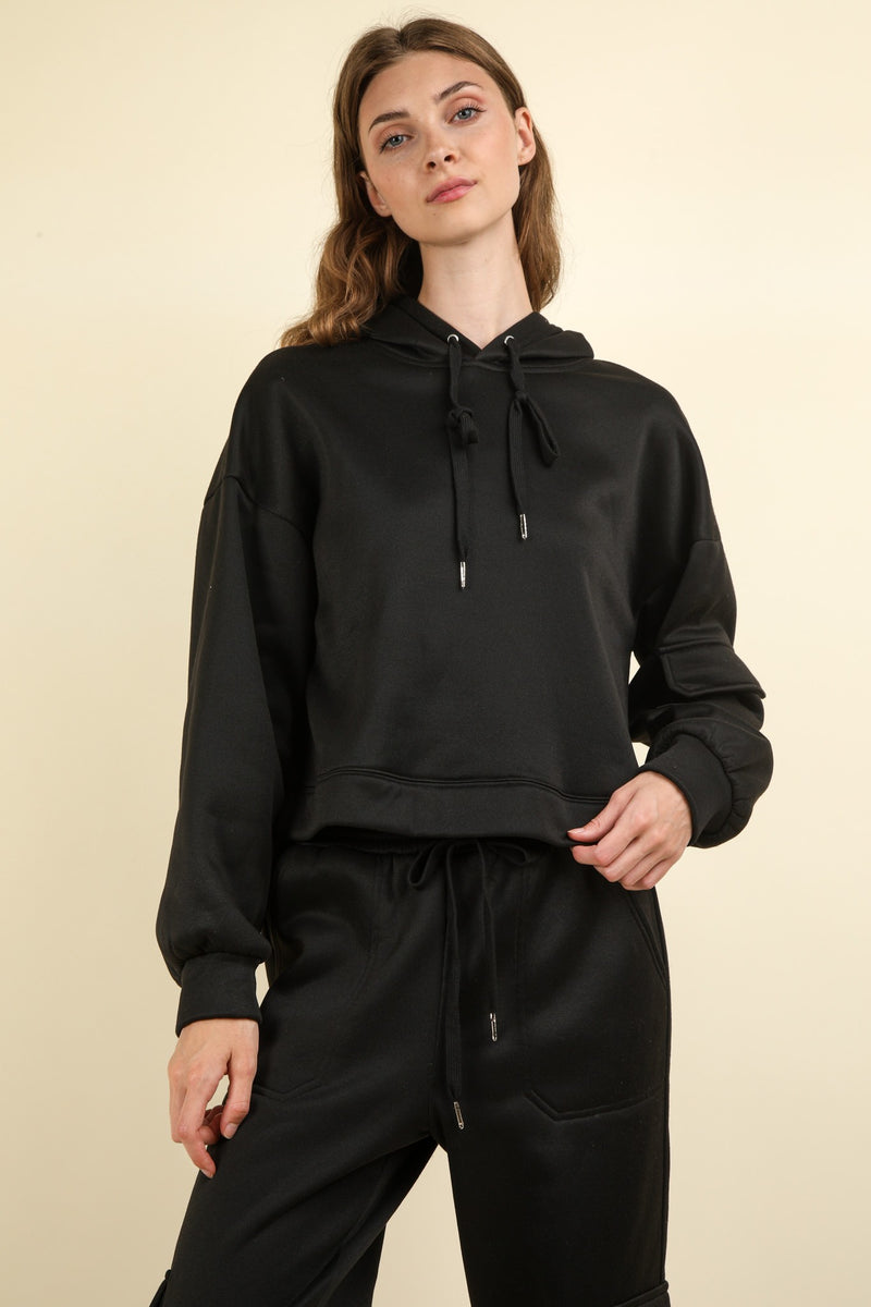 Lightweight Cargo Pocket Hooded Top