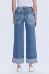 Claudia Cropped Wide Leg Jeans