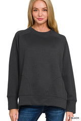 Scuba Pullover With Side Slits
