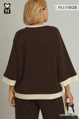 Color Block Raglan Top
