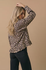 Leopard Babydoll Peplum Top