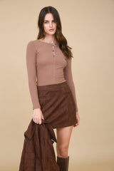 Bow Detail Long Sleeve Top