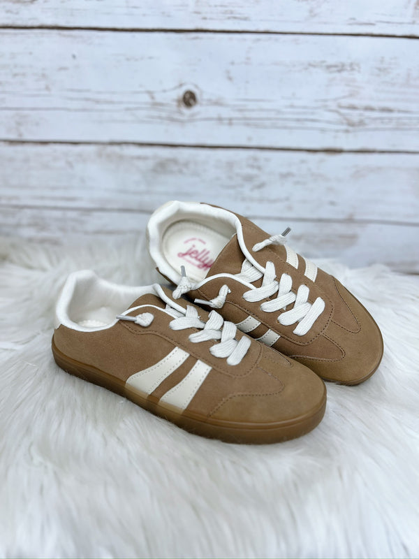 Aubrette Suede Striped Sneakers