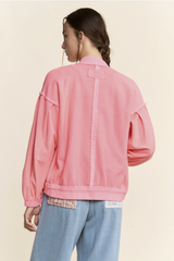 Neon Pink Cotton Jacket
