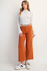 Soft Stretch Twill High Rise Pants