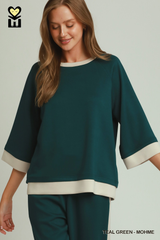 Color Block Raglan Top