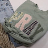 Pray Patchwork Crewneck