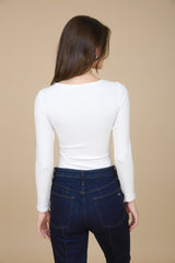 Bow Detail Long Sleeve Top