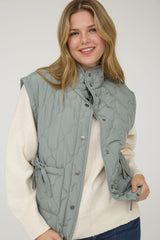Button Down Quilted Vest