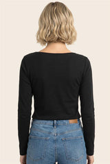 Wide Crew Neck Super Soft Long Sleeve Top