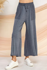 Curvy Soft Front Pocket Drawstring Lounge Pants