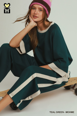 Color Block Side Stripe Pants