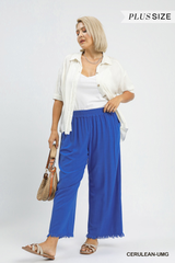 Curvy Cropped Linen Pants
