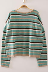Multi Stripe Knit Cardigan