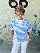 Striped Banded Pullover