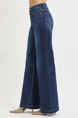 Gina's High Rise Wide Leg Jeans