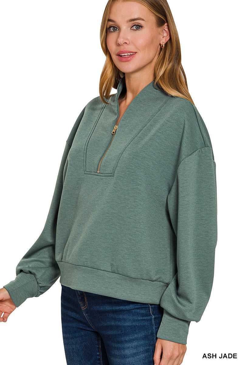 Scuba Half Zip Long Sleeve Pullover
