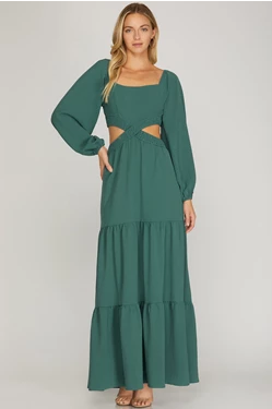 Maxi Dress With Side Cut Out