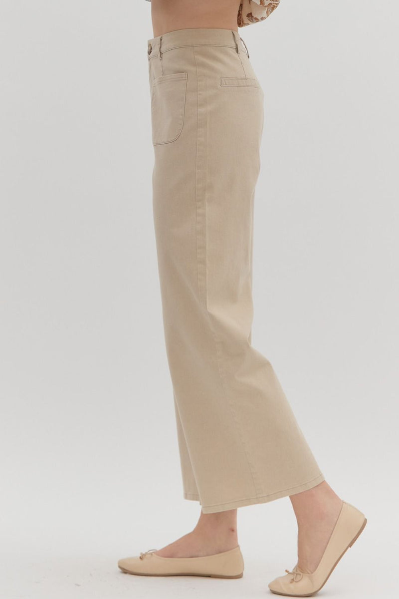 Stone Front Pocket Pants