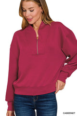 Scuba Half Zip Long Sleeve Pullover