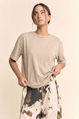 Beige Oversized Tee