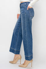 Vivienne's High Rise Crop Wide Leg Jeans