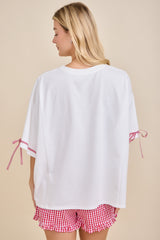 White Patchwork Lace Americana Top