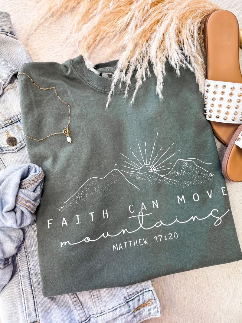 Faith Can Move Mountains Crewneck