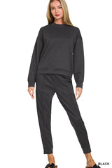 Scuba Mock Neck Pullover and Joggers Set