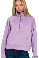 Scuba Half Zip Pullover with Pocket