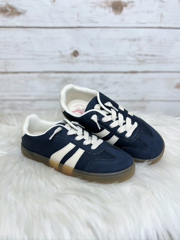 Aubrette Suede Striped Sneakers