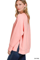Scuba Pullover With Side Slits