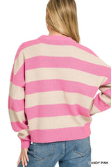 Striped Drop Shoulder Sweater