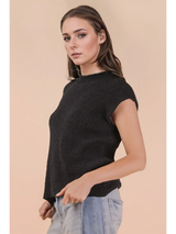 Oversized Soft Knit Short Sleeve Sweater