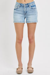 Lizzie's  Low Rise Shorts With Slit