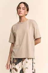 Beige Oversized Tee