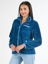 Blue Fleece Jacket with Pockets