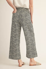 Leopard High Waist Wide Leg Pant