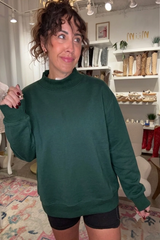 Mock Neck Sweatshirt