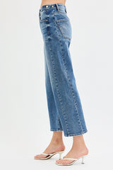 Bettie's High Rise Crop Barrel Adjustable WB Jeans