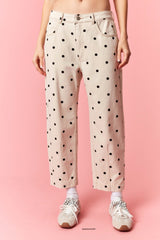 Black and Ivory Polka Dot Pants