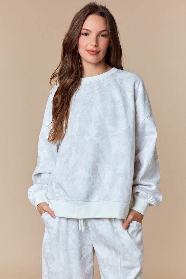 White Leaf Camo Sweatshirt
