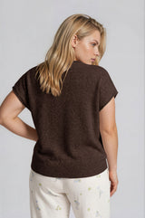 Curvy Raw Edge Short Sleeve Lightweight Cardigan
