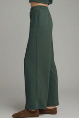Hunter Green Pull-on Pinch Pleat Front with Pockets Pant