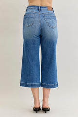 Bennett's Mid Rise Crop Wide Leg Jeans