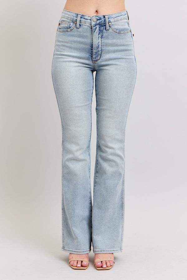 Polly's High Waisted Light Wash Bootcut Jeans