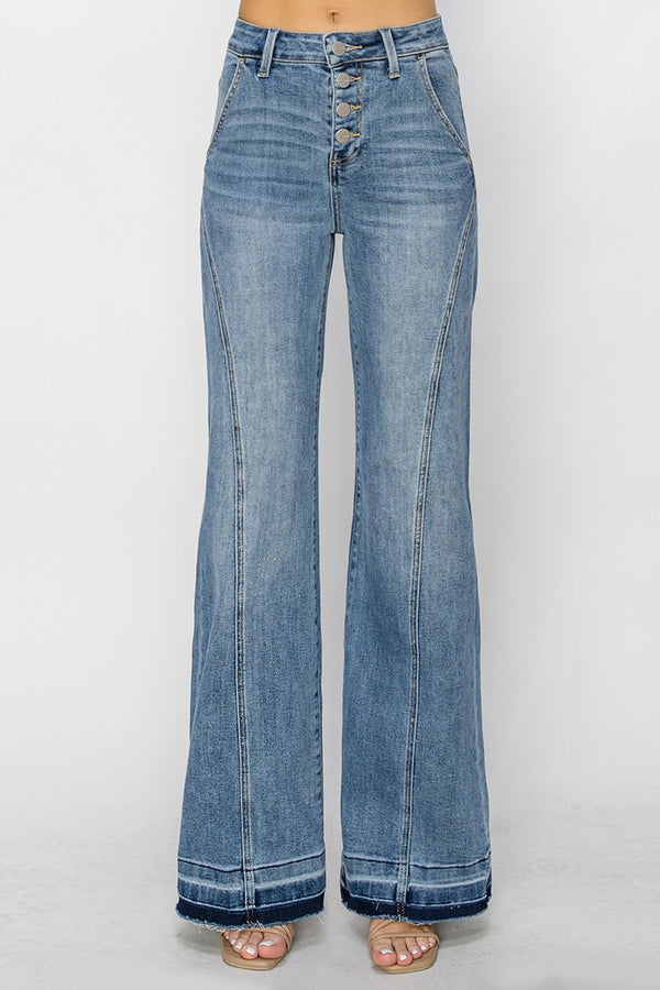 Curvy Paula's High Rise Seam Lined Jeans
