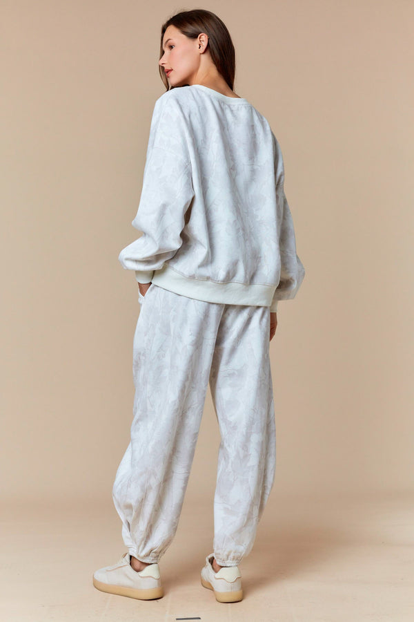 White Leaf Camo Sweatshirt
