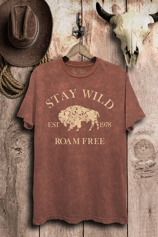 Vintage Wine Roam Free Graphic Tee