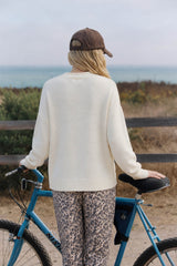 Ivory Puppy Crew Neck Sweater